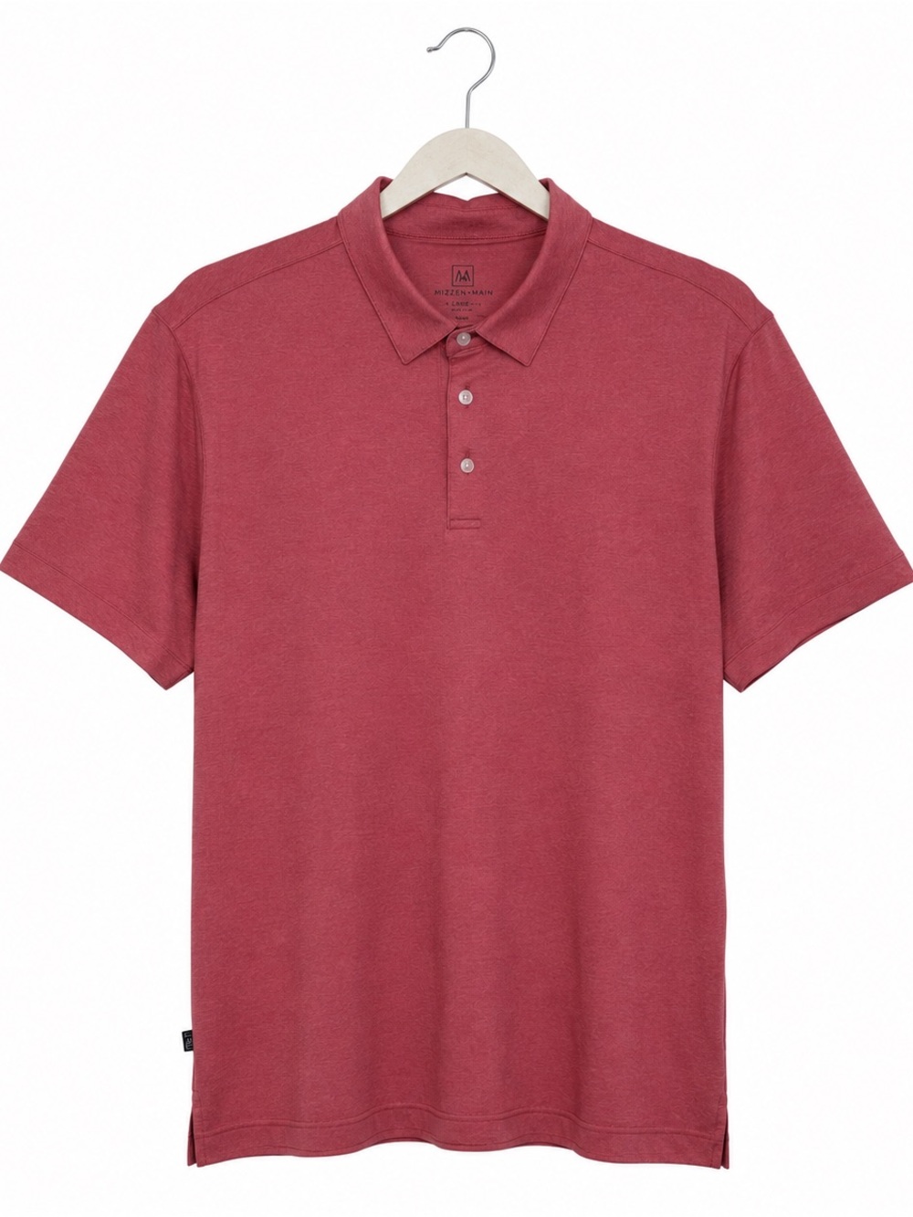 Mizzen + Main Trim Fit Performance Polo XL Faded Brick Red